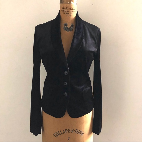 MICHAA] Velvet Stretching Blazer Basic Jacket - Picture 2 of 12